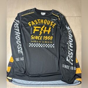 Fasthouse Black and Yellow Men's Jersey